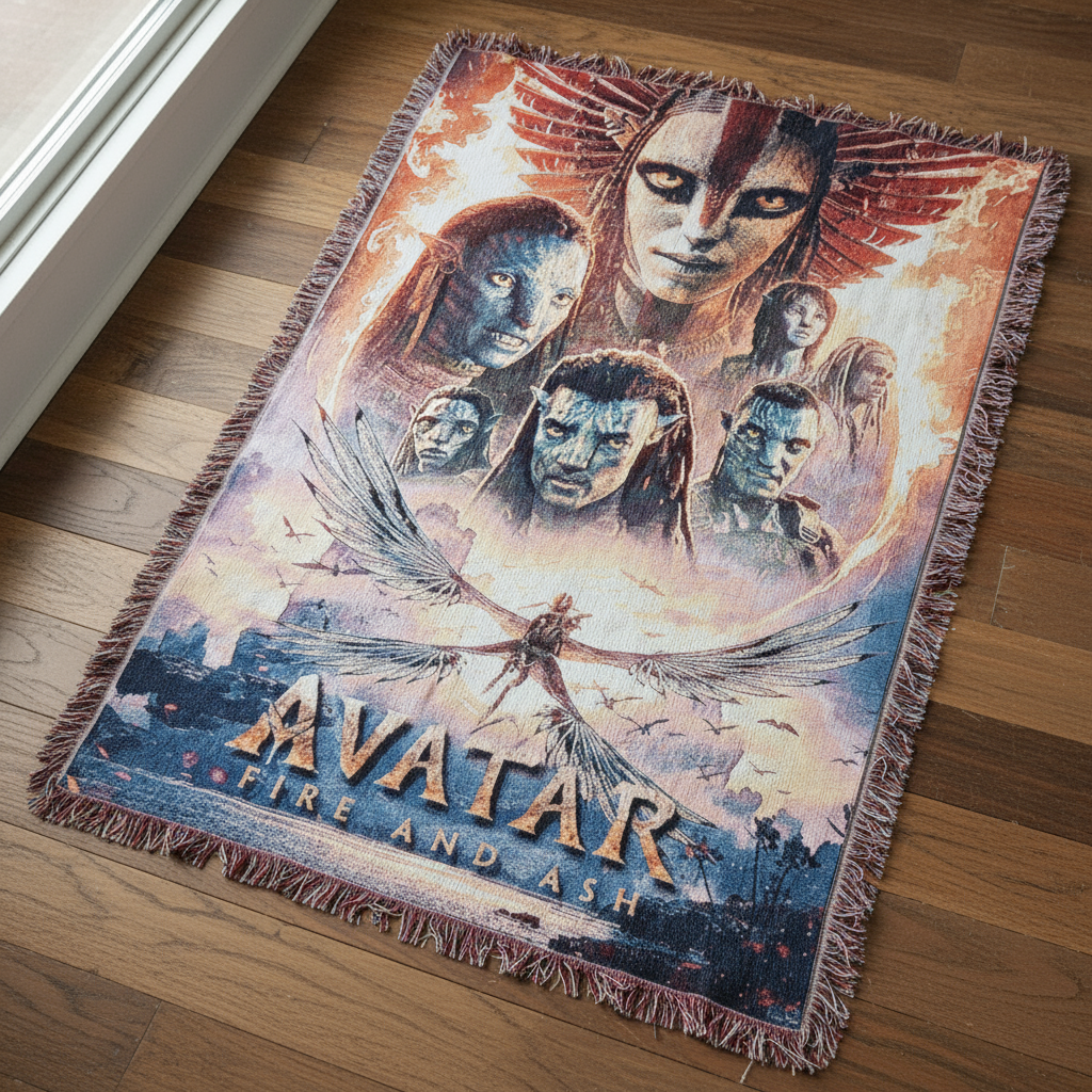 Avatar 3 Woven Blanket - Fire and Ash