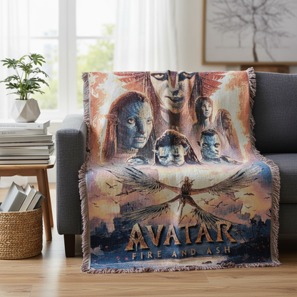 Avatar 3 Woven Blanket - Fire and Ash