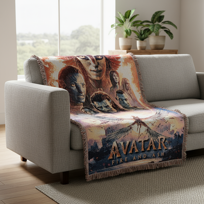 Avatar 3 Woven Blanket - Fire and Ash