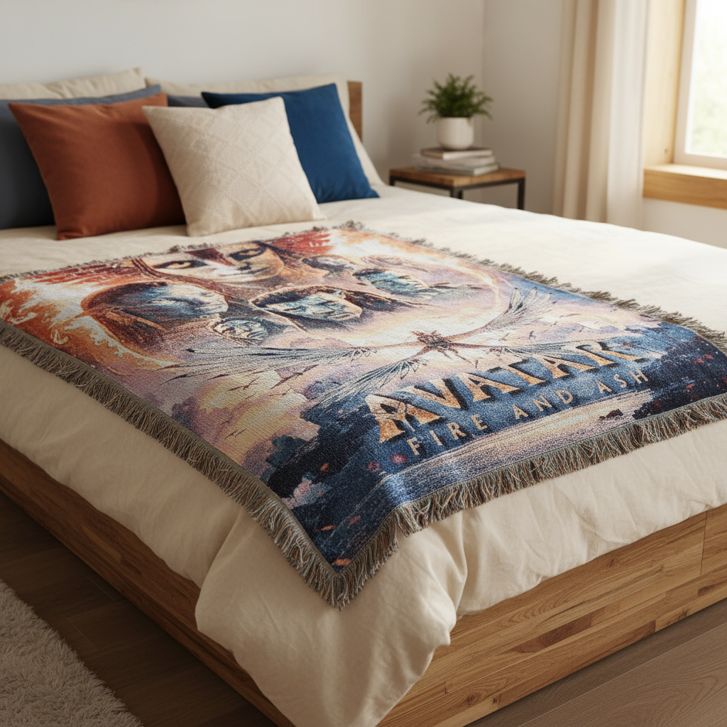 Avatar 3 Woven Blanket - Fire and Ash